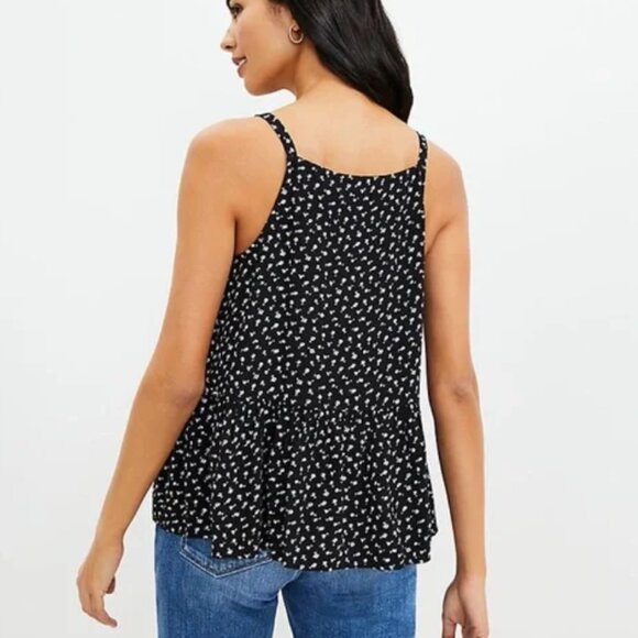 LOFT - Rose Button Peplum Cami NWT - Picture 2 of 6